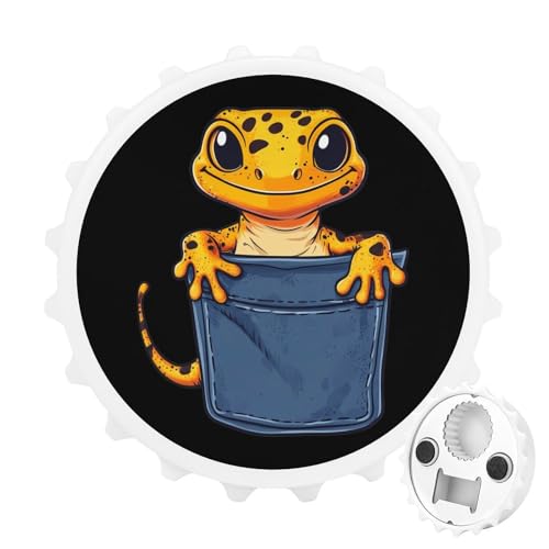 Lustige Kühlschrankmagnete mit Leoparden- -Eidechse, rund, magnetisch, lustiger Flaschenöffner für Zuhause, Küche, Büro, Weiß Lustige Kühlschrankmagnete mit Leoparden- -Eidechse, rund, magnetisch, lustiger Flaschenöffner für Zuhause, Küche, Büro, Weiß von Anceky