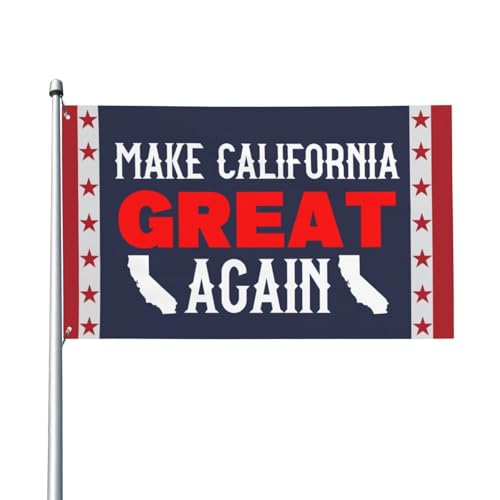 Make California Great Again Flagge 4x6 – McGA Flaggenbanner im Garten für Festivals, Partys und Feiertage (ohne Flaggenständer) von Anceky