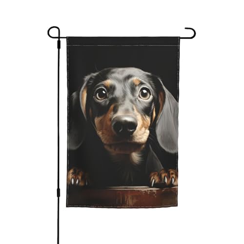 Niedliche Dackelflagge, 30,5 x 45,7 cm, doppelseitige Gartenflagge für den Innenbereich, Wandkunst, zum Aufhängen, Poster, großes Banner, Schild, Hof, Hausflaggen für draußen Niedliche Dackelflagge, 30,5 x 45,7 cm, doppelseitige Gartenflagge für den Innenbereich, Wandkunst, zum Aufhängen, Poster, großes Banner, Schild, Hof, Hausflaggen für draußen von Anceky