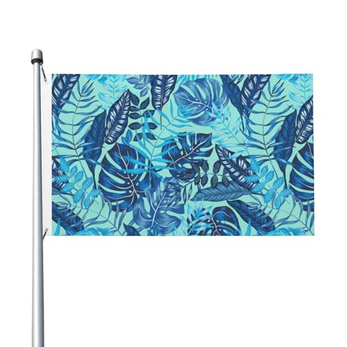 Palmen für draußen, 3 x 5 Flagge, doppelseitig, Bannerflaggen für Zimmer, Gartendekoration für draußen, Partyzubehör, Wanddekoration, Hintergrund für draußen, drinnen, Haus, Garten, Rasen, Garage von Anceky