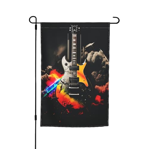 Rockmusik-Flagge, 30,5 x 45,7 cm, doppelseitige Gartenflagge für den Innenbereich, Wandkunst, zum Aufhängen, Poster, großes Banner, Schild, Hof, Hausflaggen für draußen Rockmusik-Flagge, 30,5 x 45,7 cm, doppelseitige Gartenflagge für den Innenbereich, Wandkunst, zum Aufhängen, Poster, großes Banner, Schild, Hof, Hausflaggen für draußen von Anceky