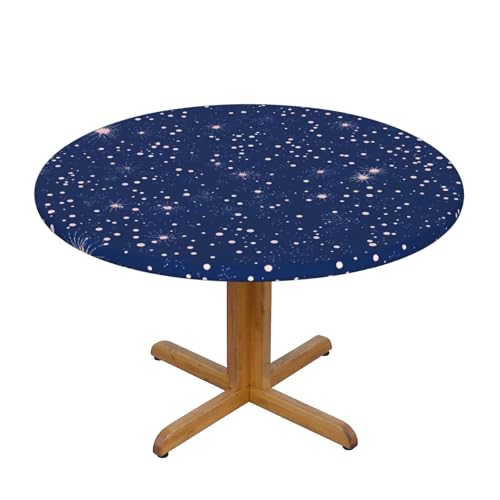 Tischdecke mit Space Star-Motiv und elastischem Rand, Dehnbare Tischdecke mit Galaxie-Motiv für 45-50 Zoll große Tische, wasserdichter Schutz für Essenspartys im Innen- und Auß Tischdecke mit Space Star-Motiv und elastischem Rand, Dehnbare Tischdecke mit Galaxie-Motiv für 45-50 Zoll große Tische, wasserdichter Schutz für Essenspartys im Innen- und Auß von Anceky