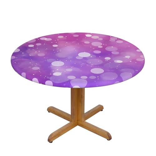 Tischdecke mit elastischem Rand, Galaxy Dot, rosa-lila, glänzend, Dehnbare Tischdecke für 101,6–111,8 cm große Tische, wasserdichter Schutz für Essenspartys im Innen- und Außen Tischdecke mit elastischem Rand, Galaxy Dot, rosa-lila, glänzend, Dehnbare Tischdecke für 101,6–111,8 cm große Tische, wasserdichter Schutz für Essenspartys im Innen- und Außen von Anceky