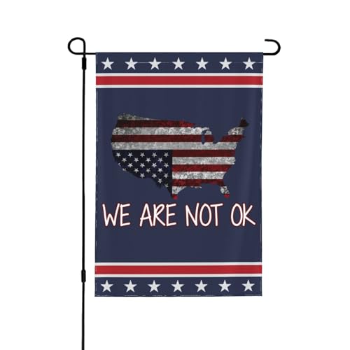 We AreOk Amerikanische Flagge, kopfüber, Gartenflagge, 30,5 x 45,7 cm, lustiges We AreOk-Hofschild, Hausflagge, kein Flaggenständer, doppelseitig We AreOk Amerikanische Flagge, kopfüber, Gartenflagge, 30,5 x 45,7 cm, lustiges We AreOk-Hofschild, Hausflagge, kein Flaggenständer, doppelseitig von Anceky