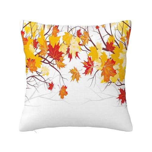 Weiche Kissenbezüge für den Herbst, moderner Sofa-Kissenbezug, dekorativer Outdoor-Kissenbezug für Couch, Bett, Auto, Zuhause, Orange-Weiß, 61 x 61 cm Weiche Kissenbezüge für den Herbst, moderner Sofa-Kissenbezug, dekorativer Outdoor-Kissenbezug für Couch, Bett, Auto, Zuhause, Orange-Weiß, 61 x 61 cm von Anceky