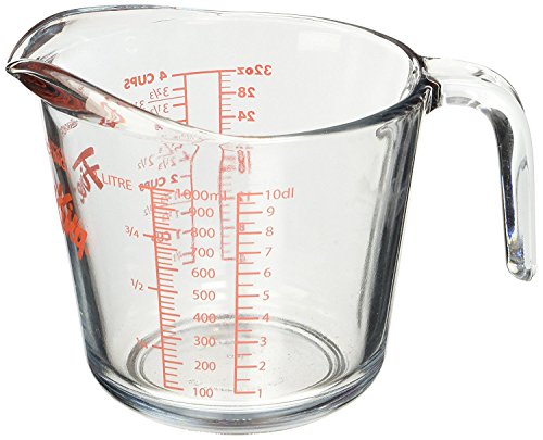 Anchor Hocking Fire-King Messbecher, Glas, farblos, 22 cm von Anchor Hocking
