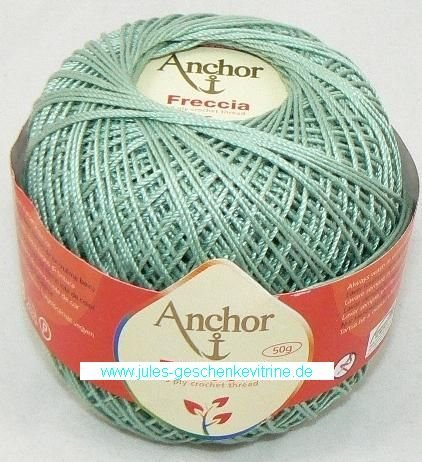 NEU!!! 50g Anchor Freccia - Stärke 12 - Farbe: 875 - mintgrün dunkel von Anchor