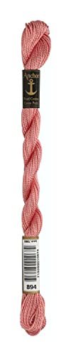 Anchor Stickgarne, 100% Baumwolle, Fraise dunkel, Stärke 5, 21m, 7 von Anchor