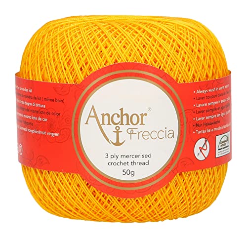 Anchor 4771016-08298 Häkelgarne, 100% Baumwolle, 8298, Stärke 16, 88 Gramm von Anchor