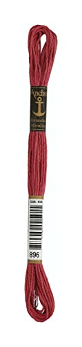 Anchor Sticktwist 4635000-00896 rot Stickgarn, 100 % Baumwolle von Anchor