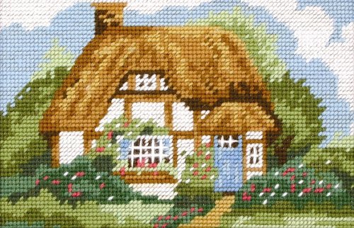 Anchor Gobelin-Stickset Hütte, Bild vorgezeichnet von Anchor