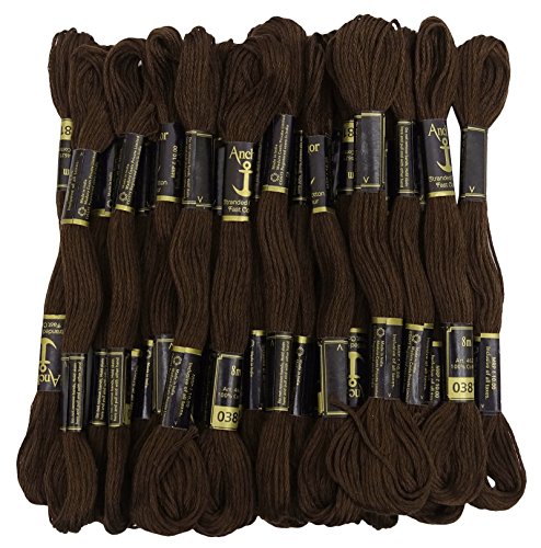 Anchor Stranded Cotton Hand Stickgarn Floss Packung mit 25 Skeins-Dark Brown von ANCHOR