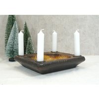 70Er Jahre Jasba Steckring, Kerzenring, Kerzenteller, Adventsschale Aus Keramik - Weihnachtsdeko von AnciennesValeurs