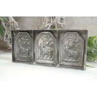 Alte Metall-Schokoladenform Nr. 6664 - Anton Reiche, Dresden Chocolate Mold, Backform, Kuchenform "Osterlämmer' Osterdeko, Küchendeko Alte Metall-Schokoladenform Nr. 6664 - Anton Reiche, Dresden Chocolate Mold, Backform, Kuchenform "Osterlämmer' Osterdeko, Küchendeko von AnciennesValeurs