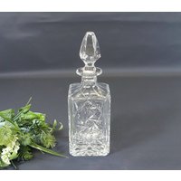 Bleikristall-Karaffe, Whiskykaraffe, Glaskaraffe, Kristallglas, Glasflasche - 60Er Jahre von AnciennesValeurs