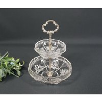 Versilberte Wmf Etagere, Teller Gebäckteller Aus Kristallglas Versilberte Wmf Etagere, Teller Gebäckteller Aus Kristallglas von AnciennesValeurs