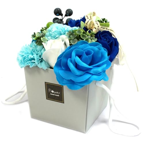 Seifenrosenboquet - Blaue Hochzeitsblumen von Ancient Wisdom