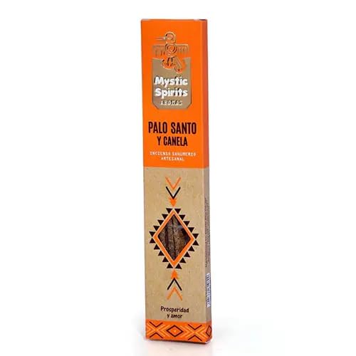 Weihrauch Handwerk Sahumerio Mystic Spirits Aromas Made in Indien - 8 Stäbe (Palo Santo und Zimt - Wohlstand und Liebe) von Ancient Wisdom