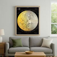 1969 Vintage Mondkarte | Mond Lune Vollmond Bilder Retro Wandkarte 1969 Vintage Mondkarte | Mond Lune Vollmond Bilder Retro Wandkarte von AncientShades