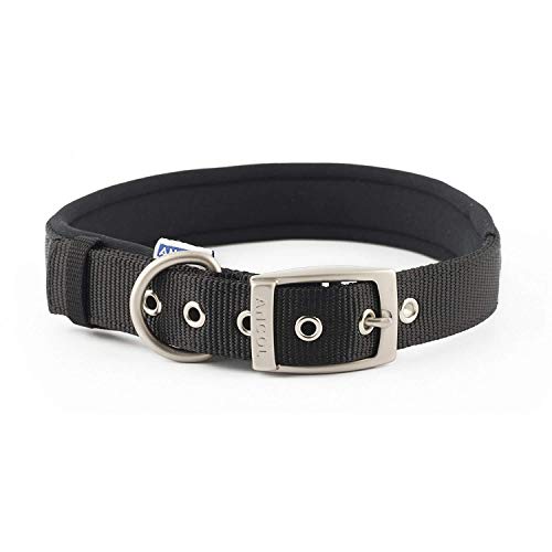 Ancol Heritage Hundehalsband Nylon, gepolstert, X-Large, Schwarz von Ancol