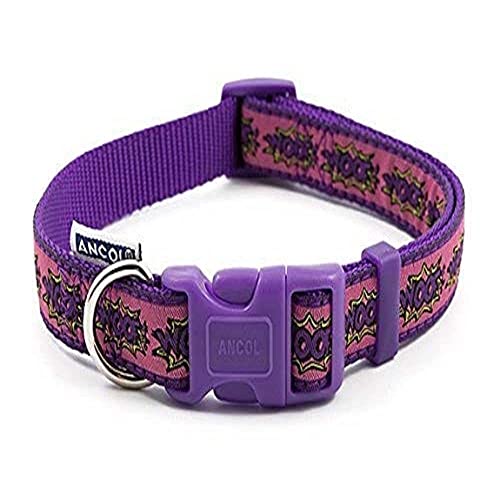 Ancol Woof Hundehalsband, 30-50 cm, Rosa von Ancol