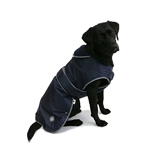 Ancol Stormguard Hundemantel, M, marineblau von Ancol