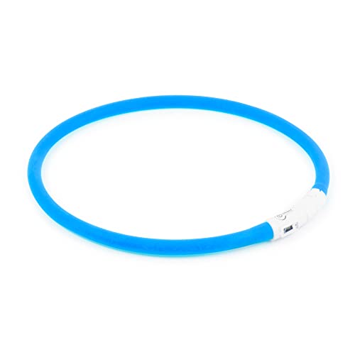 Ancol USB blinkendes Halsband für Hunde, 60 cm, blau. von Ancol