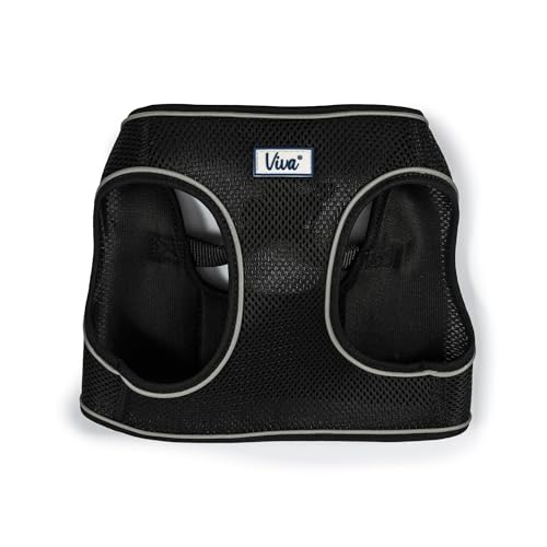 Ancol Viva Step-In Geschirr, Größe XL, Schwarz, passend für einen Umfang von 60–67 cm von Ancol