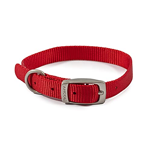 Heritage Nylon Collar Red 39-48cm Sz-5 von Ancol