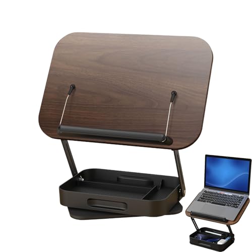 Ancsttu Buchständer Zum Lesen | Multifunktionales Präsentationsständer | 360 Grad Drehbarer Klappbarer Halter für Rezepte Kochbücher Laptops Bücher Tablets Zeitschriften von Ancsttu