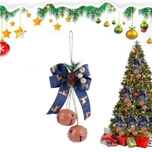 Ancsttu Christmas Bell Ornaments - Schleifen Dekorative Glocken Christbaumschmuck - Hausdekoration Bastelmaterial Für Wand Tür Garten Außenbereich Wohnzimmer Fenster Ancsttu Christmas Bell Ornaments - Schleifen Dekorative Glocken Christbaumschmuck - Hausdekoration Bastelmaterial Für Wand Tür Garten Außenbereich Wohnzimmer Fenster von Ancsttu