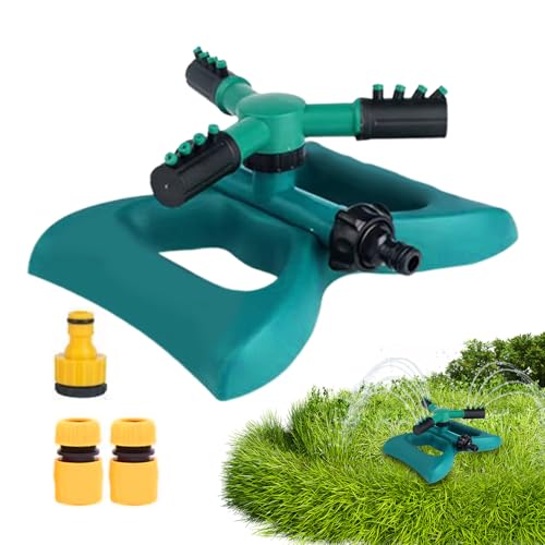 Ancsttu Gartensprenger,Einstellbarer 360-Grad-Rotationssprinkler Für Großflächenberechnung | 360-Grad-Rotations-Beregnungssystem für große Flächen für Gemüsebeete, Blumenbeete, Gewächshäuser, Parks von Ancsttu