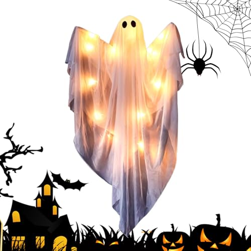 Ancsttu Halloween Geist - Beleuchtete Deko Für Innenraum - Gruselig Süße Aufhängbare Deko Statue Mit Soundfunktion Für Garten Nacht Party Fenster Haus Tür Indoor Vorbau Wohnung - Haus Fenster Tür Ancsttu Halloween Geist - Beleuchtete Deko Für Innenraum - Gruselig Süße Aufhängbare Deko Statue Mit Soundfunktion Für Garten Nacht Party Fenster Haus Tür Indoor Vorbau Wohnung - Haus Fenster Tür von Ancsttu