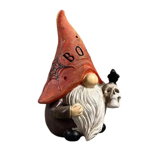 Ancsttu Halloween Gnom Figuren - Gotischer Deko Für Drinnen Und Draußen - Gothic Resin Deko-Figuren Für Bücherregal TV Sideboard Schreibtisch Eingangsbereich Terrasse Tisch von Ancsttu
