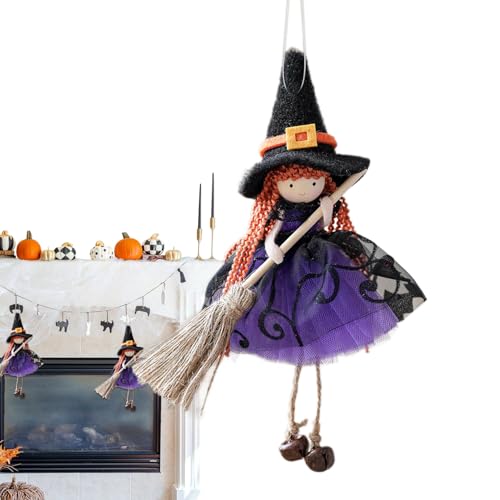 Ancsttu Halloween Hexe Puppen, Halloween Hängende Hexenpuppe, Requisite Deko Ornament Sammlerstück Aufhängbar Für Fenster Garten Terrasse Spukhaus Ancsttu Halloween Hexe Puppen, Halloween Hängende Hexenpuppe, Requisite Deko Ornament Sammlerstück Aufhängbar Für Fenster Garten Terrasse Spukhaus von Ancsttu