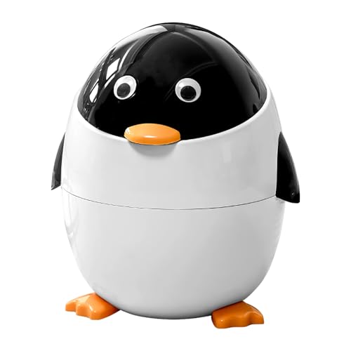 Ancsttu Küchenmülleimer,Schreibtisch Mülleimer in Form eines Pinguins | Moderner kompakter Tier Abfallbehälter für den Einsatz im Schlafzimmer, unter dem Schreibtisch, in der Küche, im Automobil Ancsttu Küchenmülleimer,Schreibtisch Mülleimer in Form eines Pinguins | Moderner kompakter Tier Abfallbehälter für den Einsatz im Schlafzimmer, unter dem Schreibtisch, in der Küche, im Automobil von Ancsttu