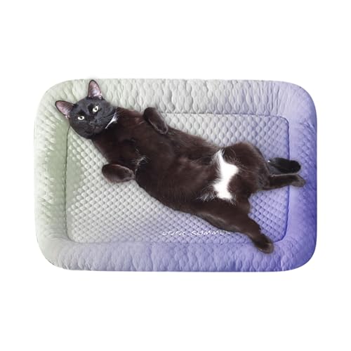 Ancsttu Kühlmatte für Haustiere, kühlendes Hundebett, Hundehütten, Kisten, Schlafen für Wohnzimmer, Welpen, Katzen, Kaninchen, Hamster, Reisen, waschbar, Komfort von Ancsttu