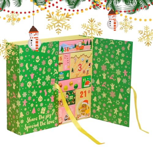 Ancsttu Leere Adventskalender-Boxen | 24-Tage 2025 Leere Adventskalender-Box Zum Füllen | Deko Für Esstisch Erwachsene Fensterbank Kinder Schreibtisch Fest von Ancsttu