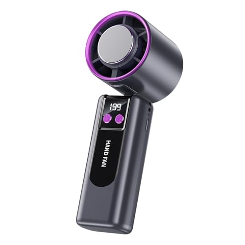Ancsttu Leistungsstarker Tragbarer Ventilator - Mit Digitalem Display - Klappbarer Tragbarer Ventilator Mit Digitalanzeige Für Outdoor Sport Camping Ancsttu Leistungsstarker Tragbarer Ventilator - Mit Digitalem Display - Klappbarer Tragbarer Ventilator Mit Digitalanzeige Für Outdoor Sport Camping von Ancsttu