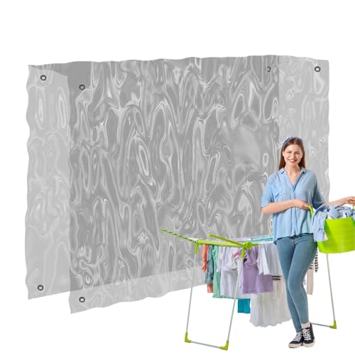 Ancsttu Outdoor Wäschespinne Schutz | Regenschutz Für Wäschetrockner | PVC Wasserdicht Mit UV- Und Staubschutz Gegen Vogelkot von Ancsttu