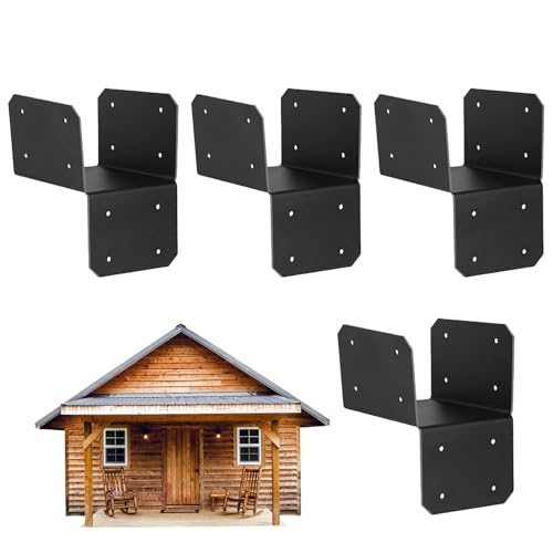 Ancsttu Pergola Halterung,Verbindungspfostenverbinder - Stahl 4 Stück Verbindungspfostenverbinder Für Carport Garten Terrasse von Ancsttu