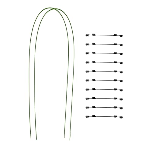 Ancsttu Pflanzenstütze | Pflanzenstützen Indoor | Biegsame Metallstäbe Mit Klemmen Für Gewächshaus Gartenbereich Rasen Beet Indoor Outdoor Orchideen Gemüsepflanzen Verstellbar von Ancsttu