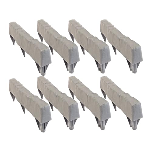 Ancsttu Pflastersteine | Naturstein Blumenbeet Einfassung | 8 Steine Kantenset Ohne Graben Für Terrassen Rasen Gehwege Spielbereich Gartenbereich Ancsttu Pflastersteine | Naturstein Blumenbeet Einfassung | 8 Steine Kantenset Ohne Graben Für Terrassen Rasen Gehwege Spielbereich Gartenbereich von Ancsttu