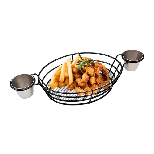 Ancsttu Pommes Halter - Fast Food Servierkörbe Pommes Halterung | Wiederverwendbare Servierplatte Für Nachos Popcorn Chips Belegte Brote Snacks Burger Ancsttu Pommes Halter - Fast Food Servierkörbe Pommes Halterung | Wiederverwendbare Servierplatte Für Nachos Popcorn Chips Belegte Brote Snacks Burger von Ancsttu