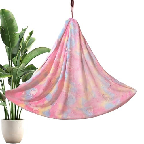 Ancsttu Schaukelstuhl Für Kinder,Schaukelstuhl Mit Nachtsicht-Funktion Und Sensorik - Flanell-Bettdecke Mit Lang Anhaltender Wärme,Reise Und Zuhause von Ancsttu