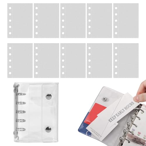 Ancsttu Set Mit Loseblattpapier Und Durchsichtiger PVC Hülle Für 5-Ring-Ordner - Lose Blatt Füller Notizpapier 10 Blatt,Sammlung Für Basteln Flugreise Scrapbooking Geburtstag Ancsttu Set Mit Loseblattpapier Und Durchsichtiger PVC Hülle Für 5-Ring-Ordner - Lose Blatt Füller Notizpapier 10 Blatt,Sammlung Für Basteln Flugreise Scrapbooking Geburtstag von Ancsttu