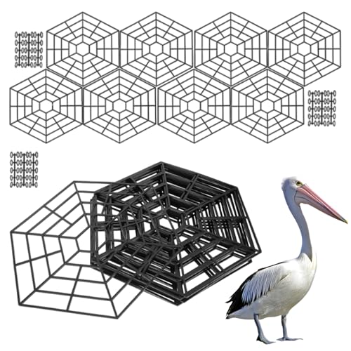 Ancsttu Teichnetz - Fischteichnetz als Schutzabdeckung | Hexagonales Schutznetz Gegen Reiher Waschbären Möwen Katzen Ancsttu Teichnetz - Fischteichnetz als Schutzabdeckung | Hexagonales Schutznetz Gegen Reiher Waschbären Möwen Katzen von Ancsttu