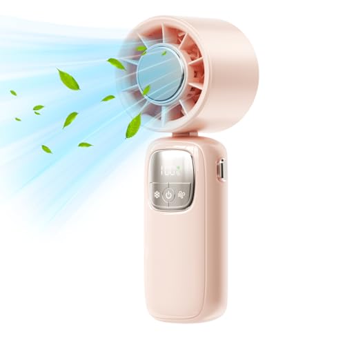 Ancsttu Tragbarer Handventilator - Persönlicher Ventilator - 100 Geschwindigkeiten Wind LED Display Klappbares Kühlgerät für Wandern Outdoor-Aktivitäten Reisen Tägliche Pendelwege Arbeiten Einkaufen Ancsttu Tragbarer Handventilator - Persönlicher Ventilator - 100 Geschwindigkeiten Wind LED Display Klappbares Kühlgerät für Wandern Outdoor-Aktivitäten Reisen Tägliche Pendelwege Arbeiten Einkaufen von Ancsttu