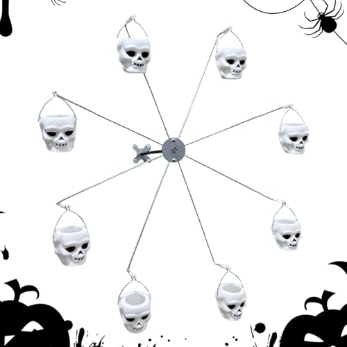 Ancsttu Vogelfutter - Futterspender für Wildvögel im Freien,Halloween Schwalben Futterbehälter mit 8 Eimern für Wellensittiche und Spatzen für Outdoor Naturliebhaber Rasen Garten Terrasse und von Ancsttu