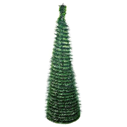 Ancsttu Weihnachtsbaum | 150 cm Festtagschmuck Baum,Klappbarer Christbaum Für Garten Terrasse Küche Klassenzimmer Winterfeiertage Party Deko von Ancsttu